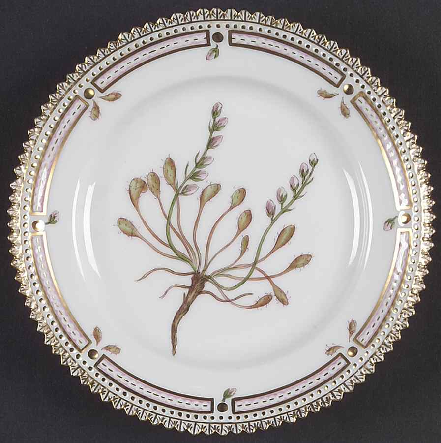 Flora Danica (1961 To Current) Bread & Butter Plate-Drosera intermedia Hayne by Royal Copenhagen-1