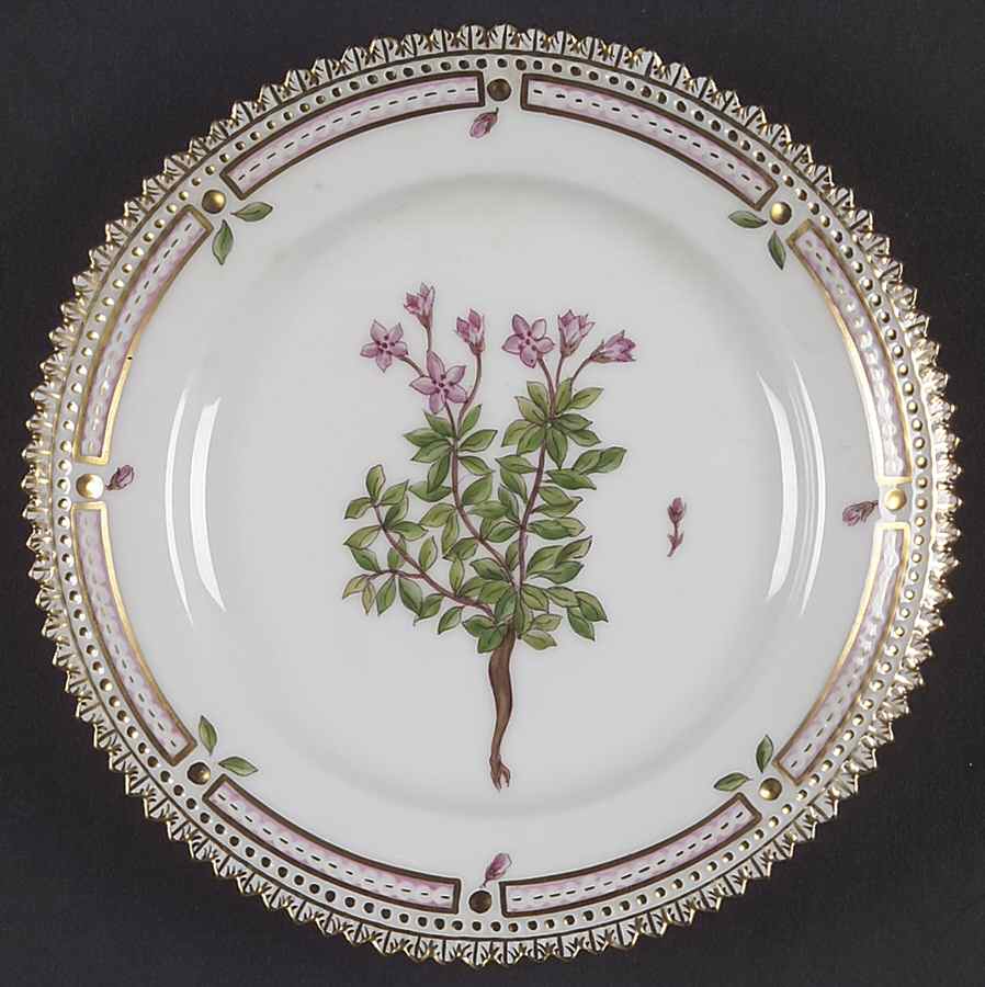 Flora Danica (1961 To Current) Bread & Butter Plate-Azalea procumbens L by Royal Copenhagen-1
