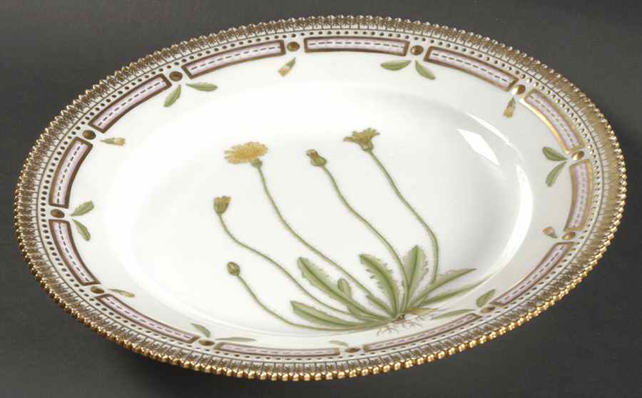 Flora Danica (1961 To Current) Dinner Plate-Thrincia hirta by Royal Copenhagen-1