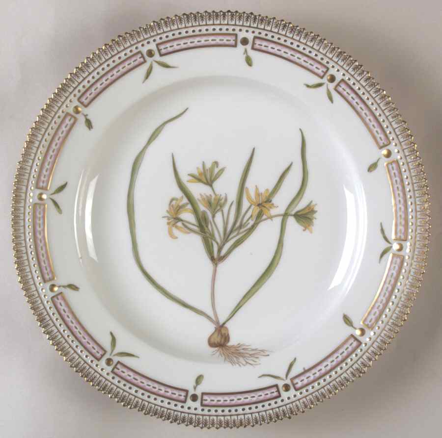 Flora Danica (1961 To Current) Dinner Plate-Ornithogalum arvense Pers by Royal Copenhagen-1