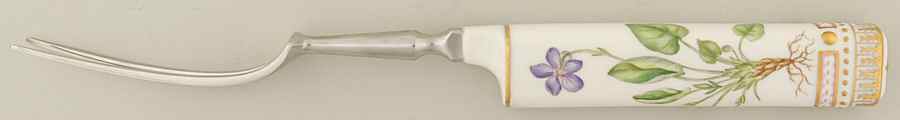 Flora Danica (1961 To Current) Carving Fork & Stainless Prongs by Royal Copenhagen-1