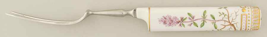 Flora Danica (1961 To Current) Carving Fork & Stainless Prongs by Royal Copenhagen-1