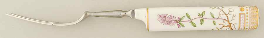Flora Danica (1961 To Current) Carving Fork & Stainless Prongs by Royal Copenhagen-1