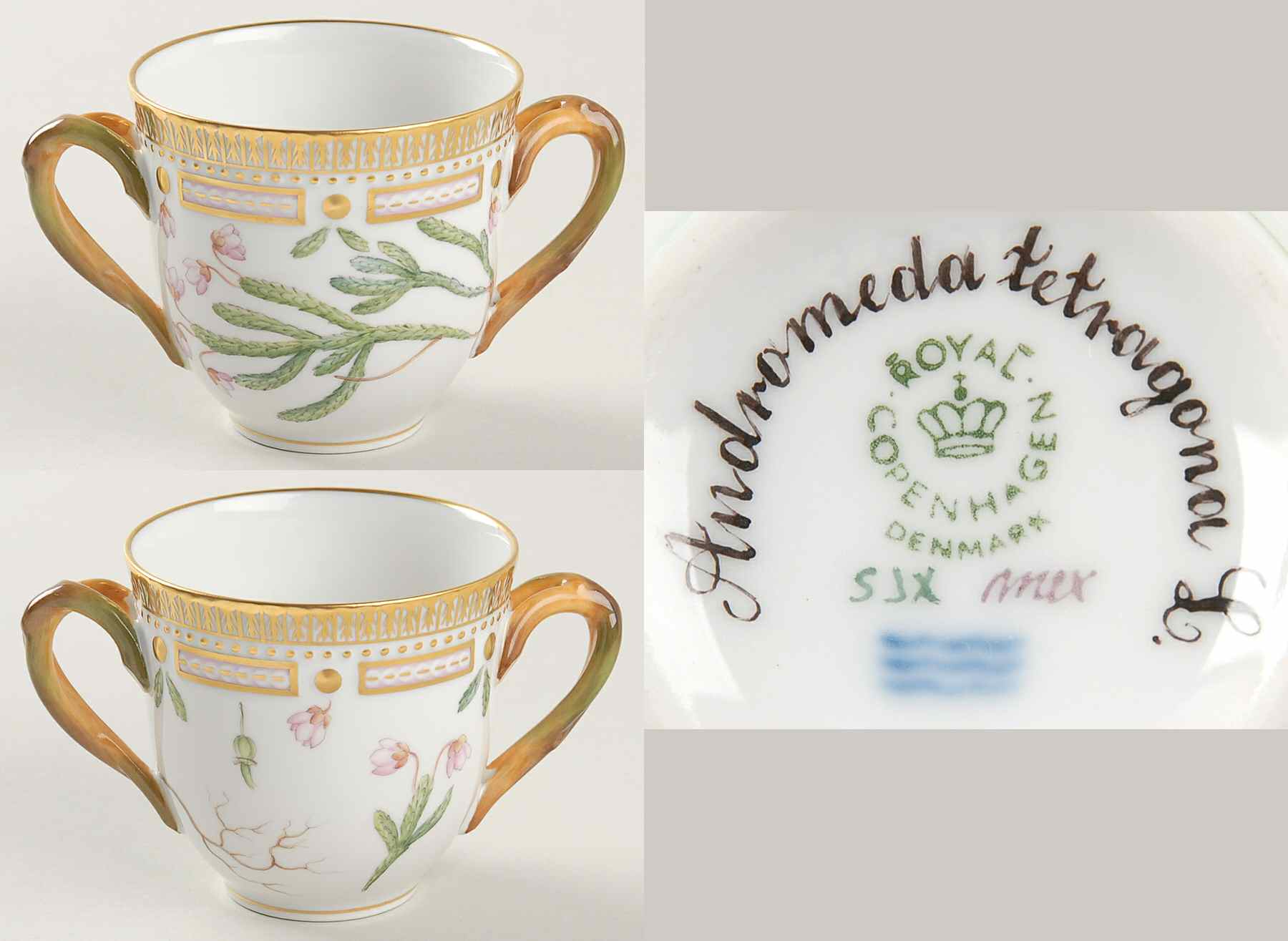 Flora Danica (1961 To Current) Girl Child's Cup-Andromeda tetragona L by Royal Copenhagen-1
