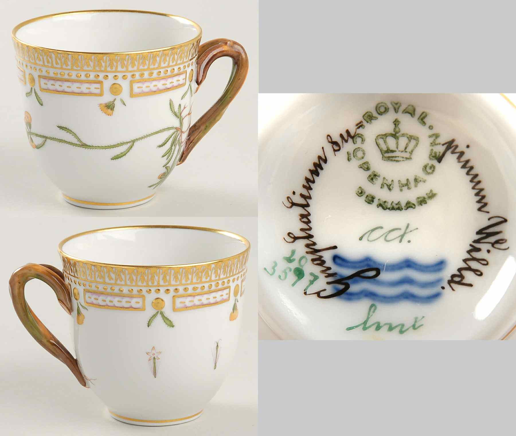 Flora Danica (1961 To Current) Flat Cup-Gnaphalium supinum Willd by Royal Copenhagen-1