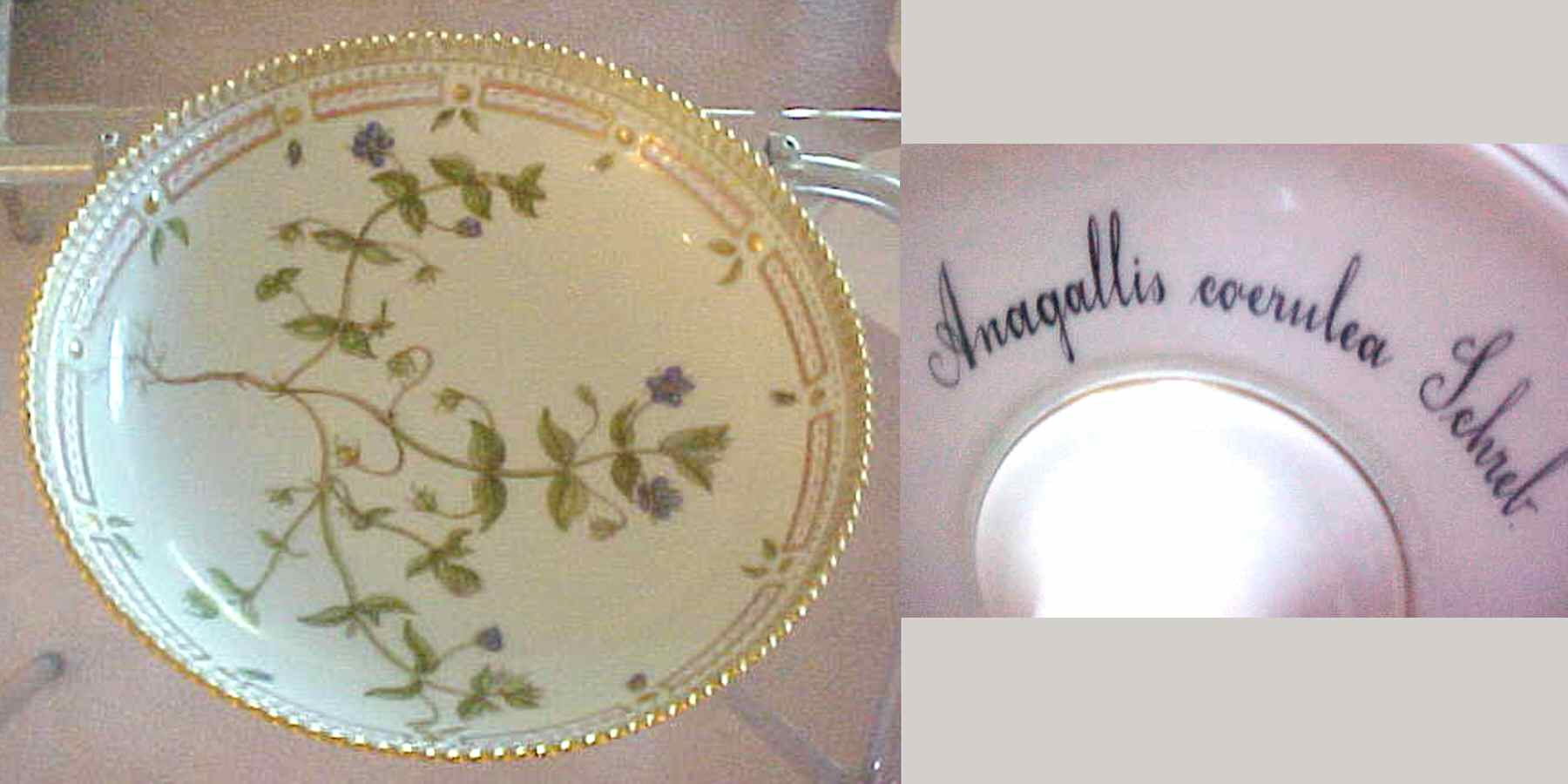 Flora Danica (1961 To Current) PLATE-CAKE/HIGH FOOT-ROUND by Royal Copenhagen-1