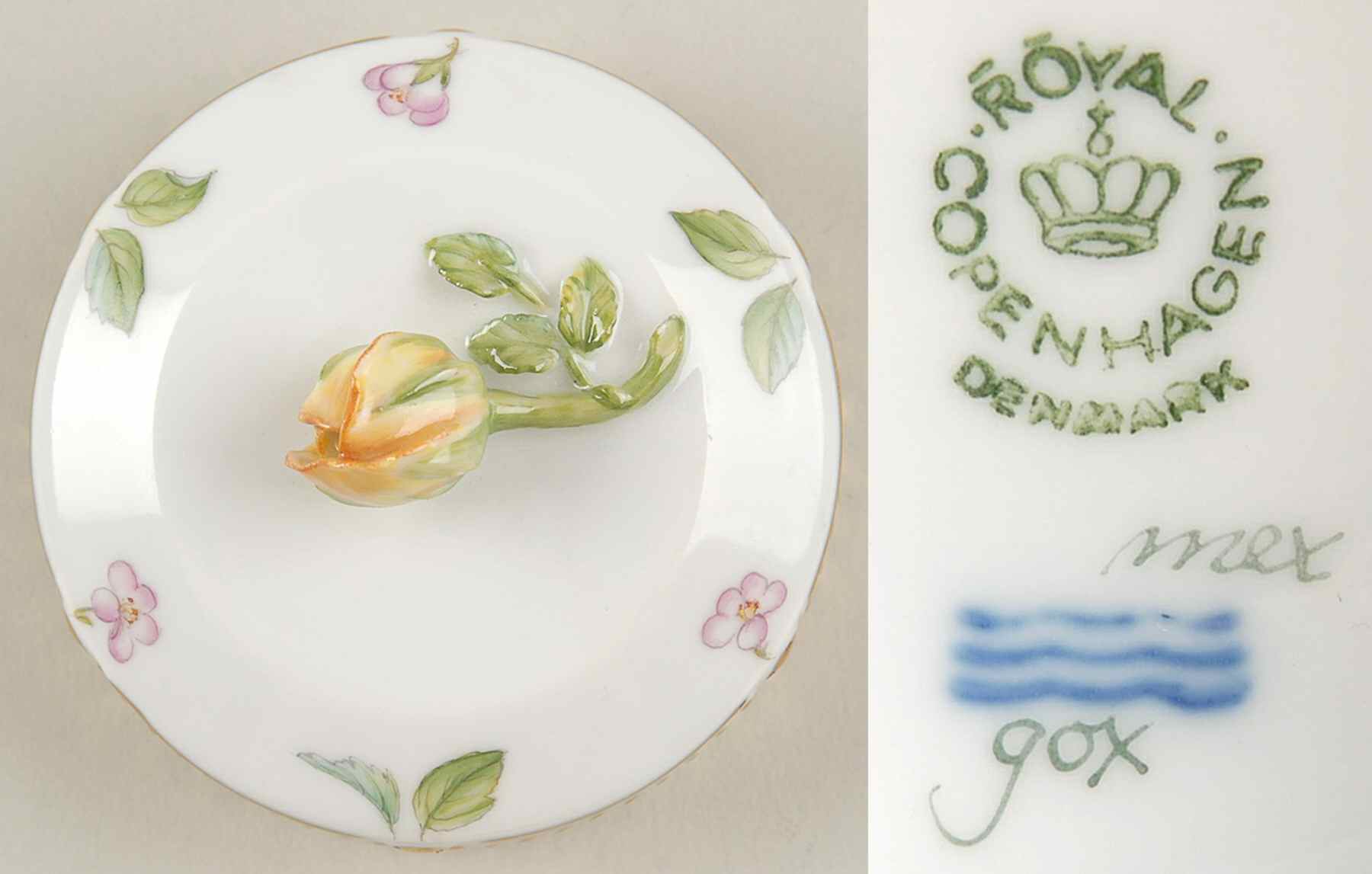 Flora Danica (1961 To Current) Ebony Handle Coffee Pot-Lid-No Decal by Royal Copenhagen-1