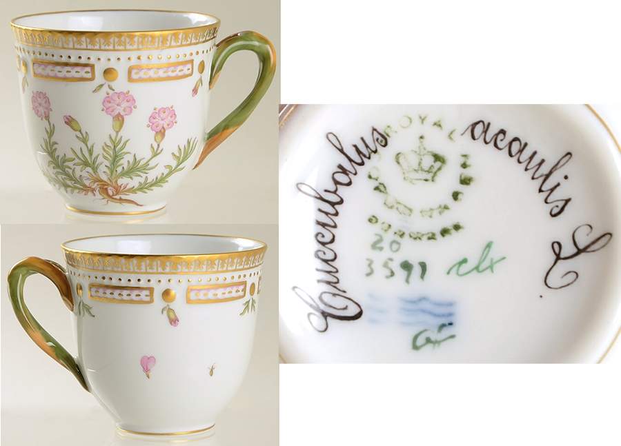Flora Danica (1961 To Current) Flat Cup-Cuccubalus acaulis L. by Royal Copenhagen-1