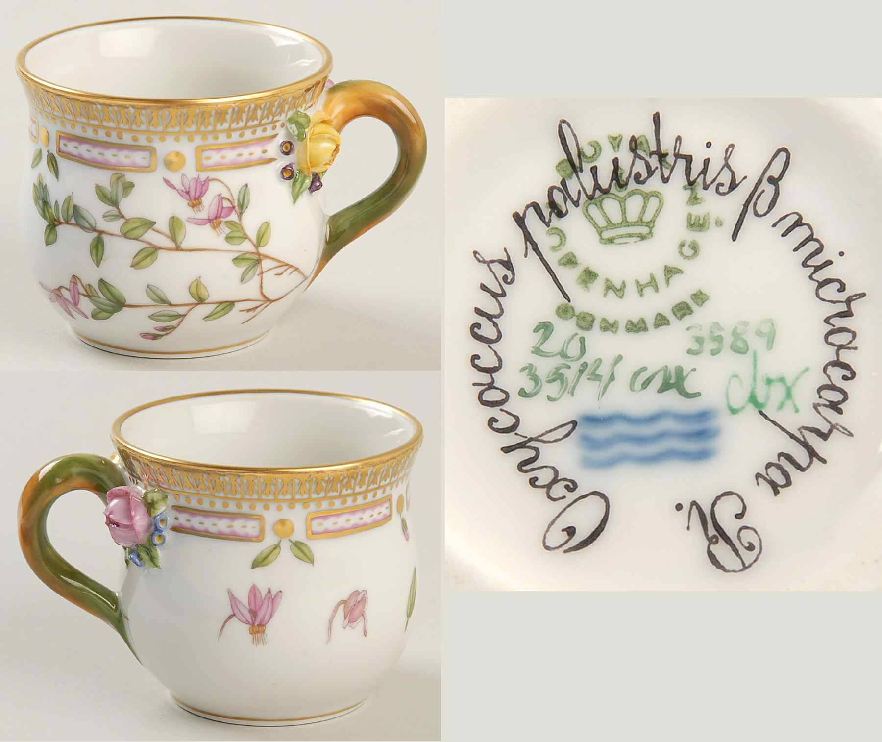 Flora Danica (1961 To Current) Mustard Pot-No Lid-Genista pilosa L by Royal Copenhagen-1