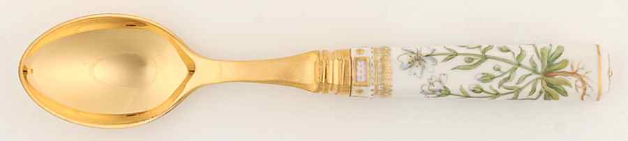 Flora Danica (1961 To Current) Dessert Spoon by Royal Copenhagen-1