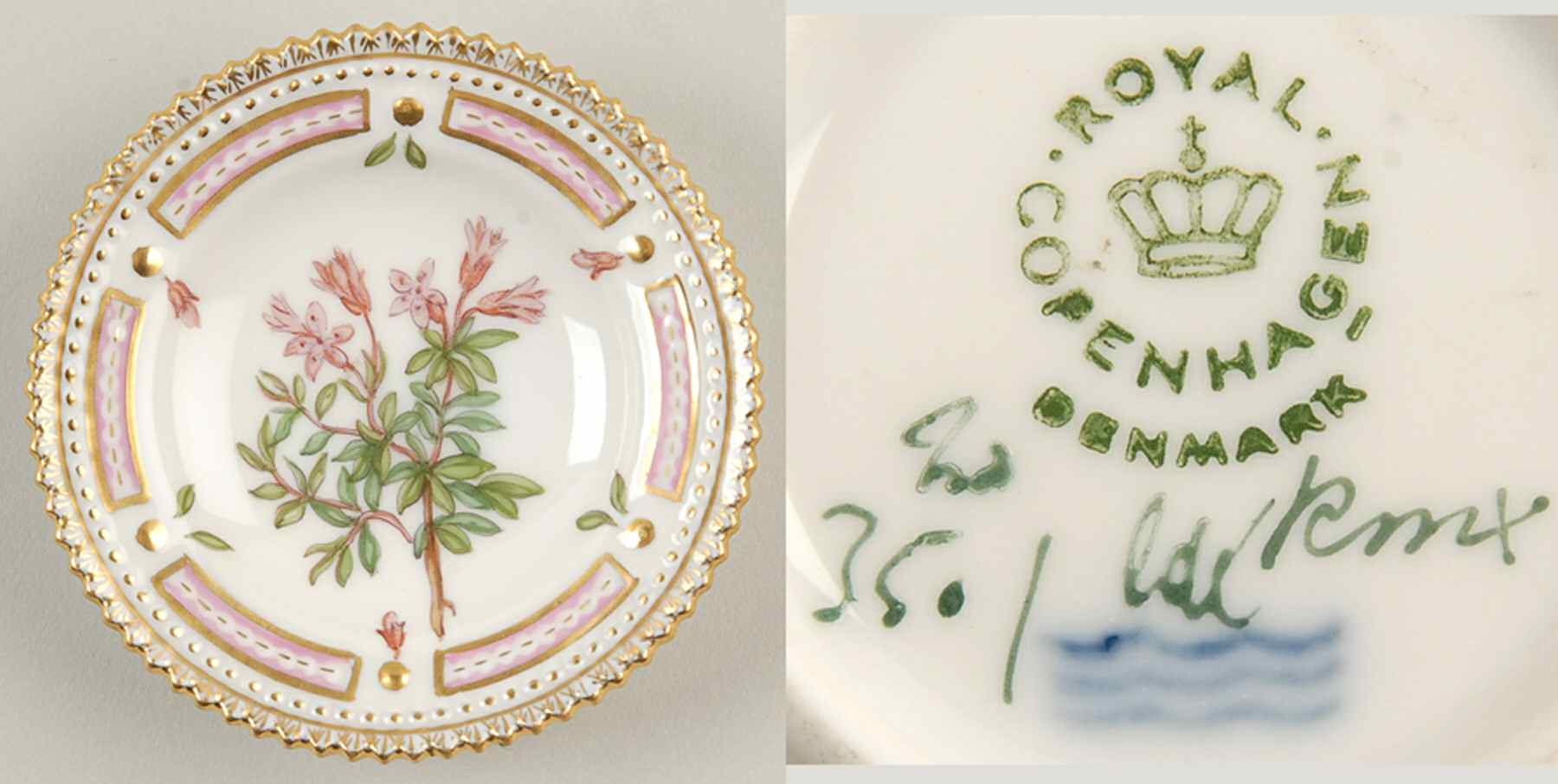 Flora Danica (1961 To Current) Butter Pat by Royal Copenhagen-1