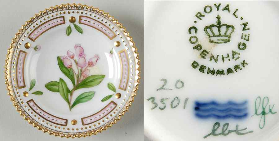 Flora Danica (1961 To Current) Butter Pat by Royal Copenhagen-1
