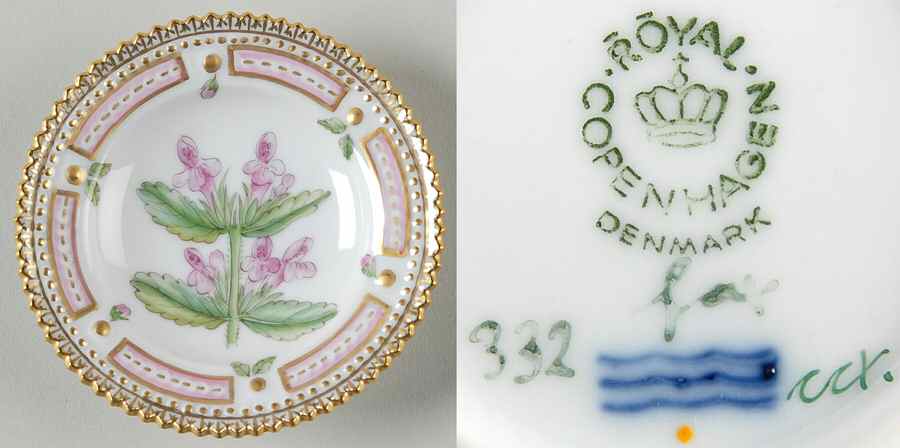 Flora Danica (1961 To Current) Butter Pat by Royal Copenhagen-1