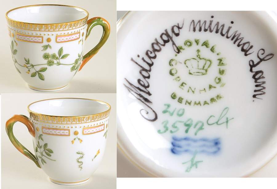 Flora Danica (1961 To Current) Flat Cup-Medicago minima Lam by Royal Copenhagen-1