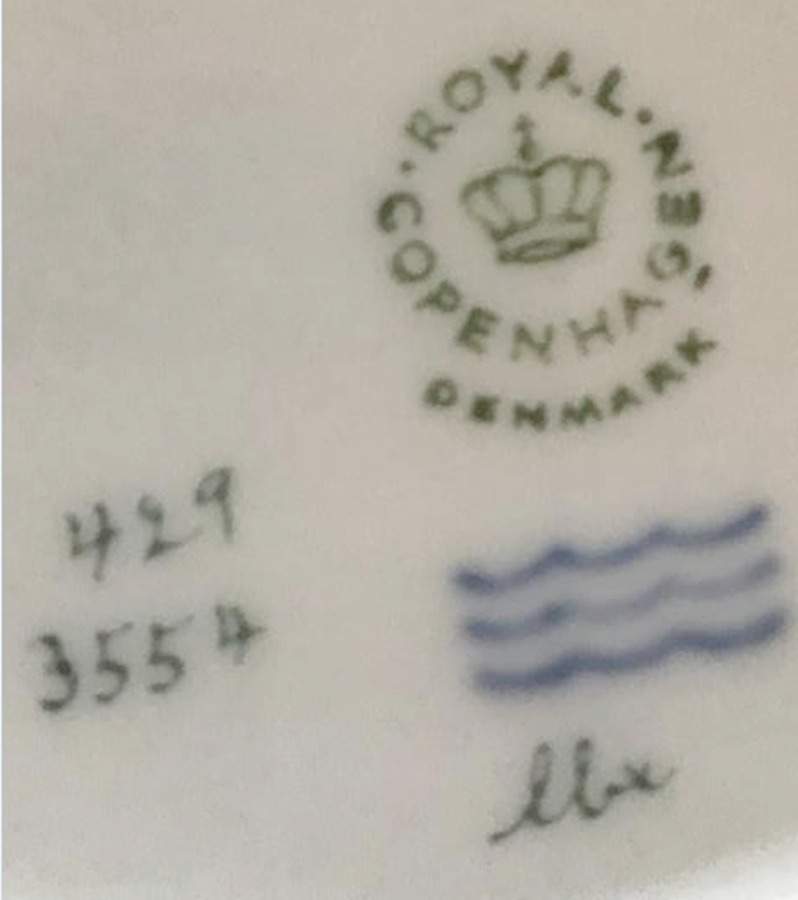Flora Danica (1961 To Current) 9" Pierced Luncheon Plate/Fruit Stand-Pears (2) by Royal Copenhagen-1