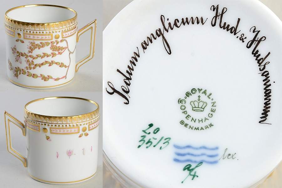 Flora Danica (1961 To Current) Chocolate Cup-Sedum anglicum Hud & Hudsonianum by Royal Copenhagen-1