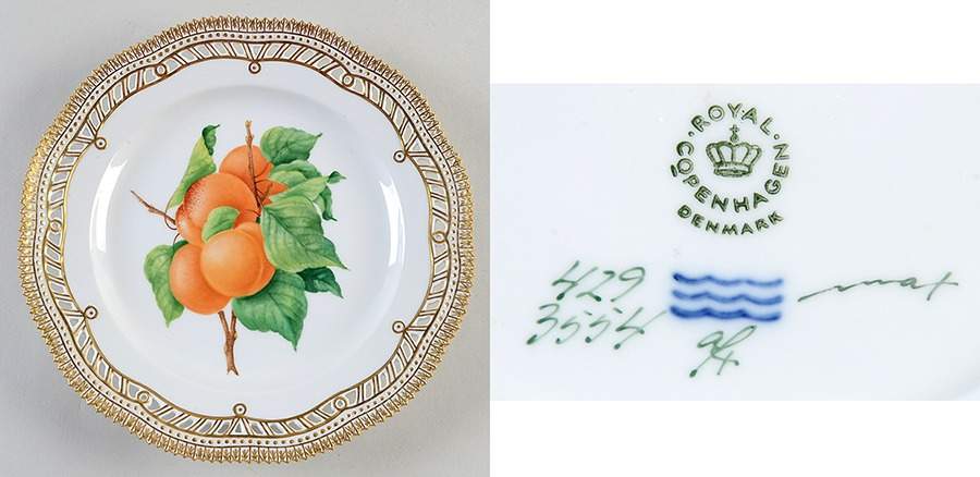 Flora Danica (1961 To Current) Fruit Service Plate by Royal Copenhagen-1