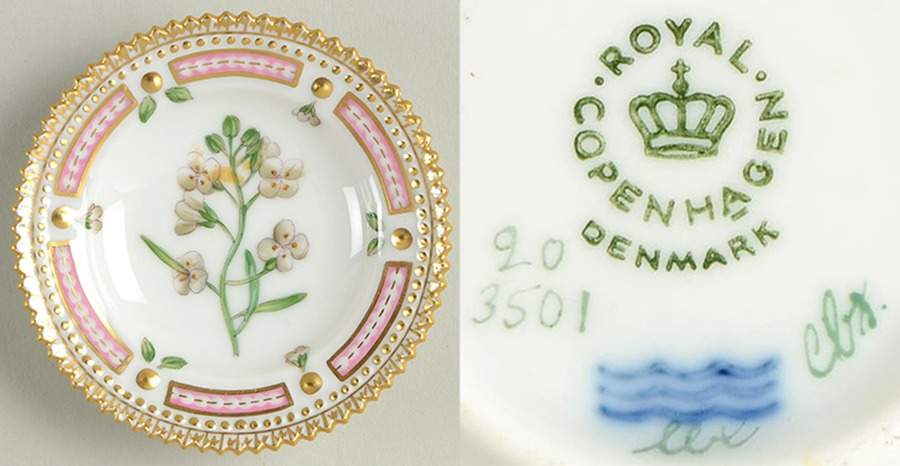 Flora Danica (1961 To Current) Butter Pat by Royal Copenhagen-1