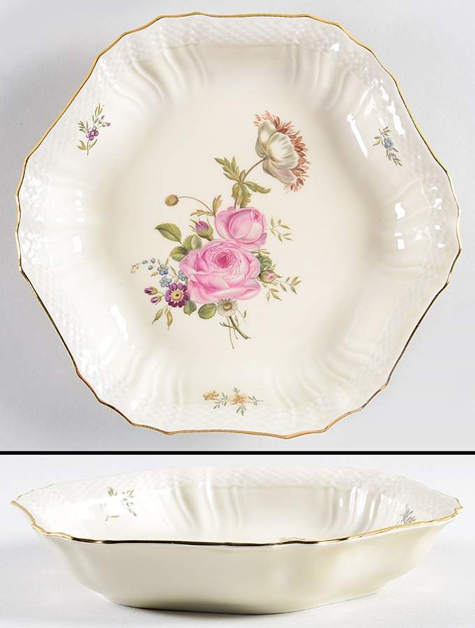 Frijsenborg Hexagonal Cake Plate by Royal Copenhagen-1