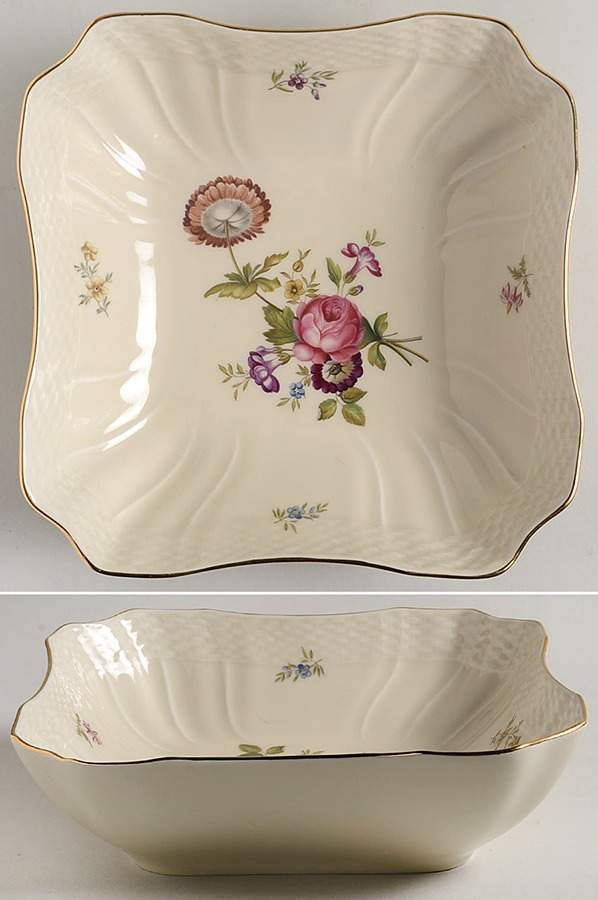 Frijsenborg 8" Square Vegetable Bowl by Royal Copenhagen-1