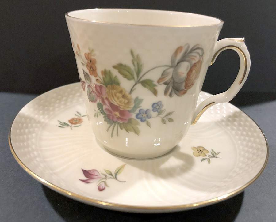 Frijsenborg Flat Demitasse Cup & Saucer Set by Royal Copenhagen-1