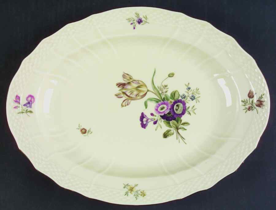 Frijsenborg 12" Oval Serving Platter by Royal Copenhagen-1