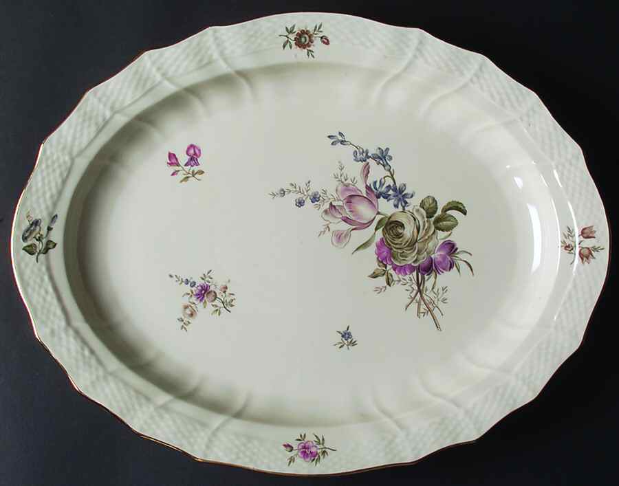 Frijsenborg 16" Oval Serving Platter by Royal Copenhagen-1