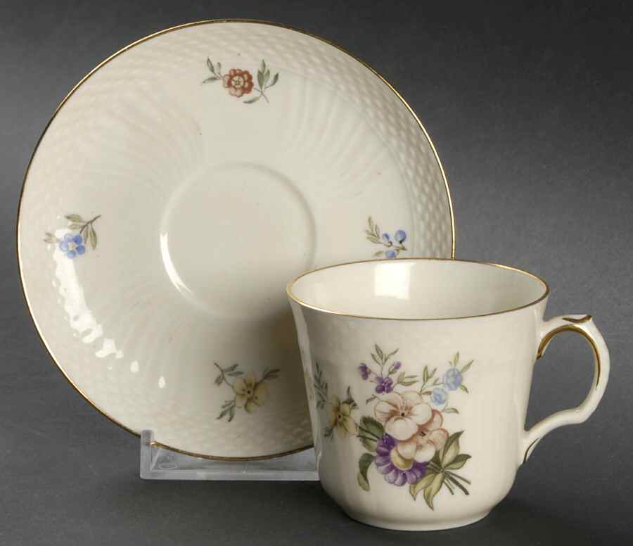 Frijsenborg Flat Demitasse Cup & Saucer Set by Royal Copenhagen-1