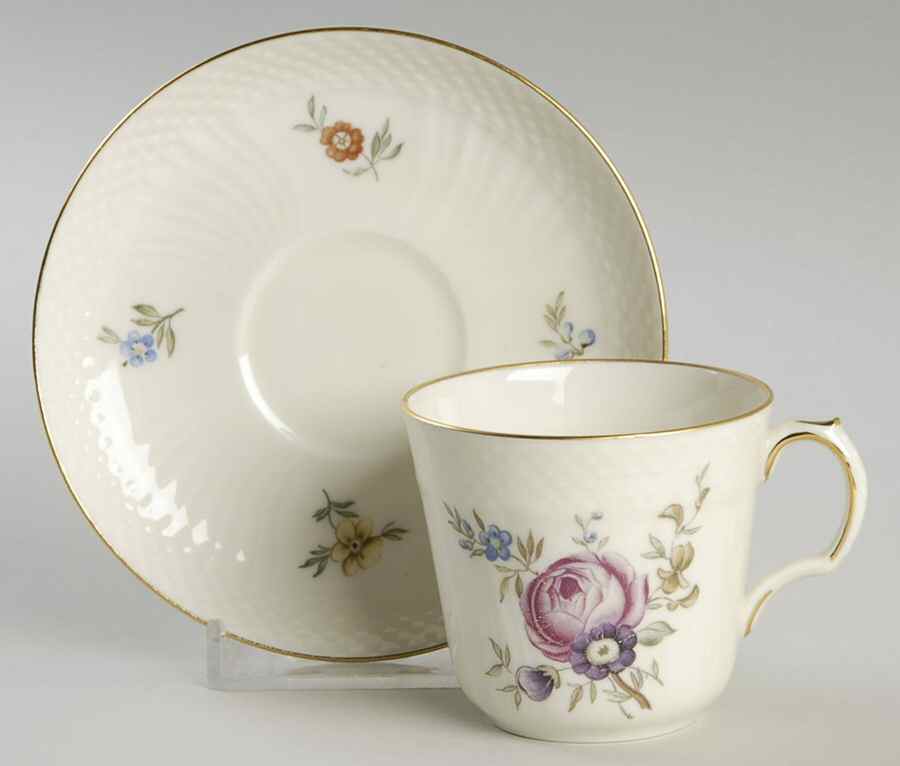 Frijsenborg Flat Demitasse Cup & Saucer Set by Royal Copenhagen-1