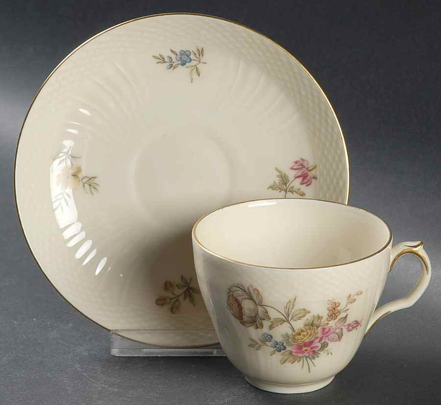 Frijsenborg Flat Cup & Saucer Set by Royal Copenhagen-1