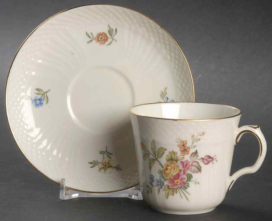 Frijsenborg Flat Demitasse Cup & Saucer Set by Royal Copenhagen-1