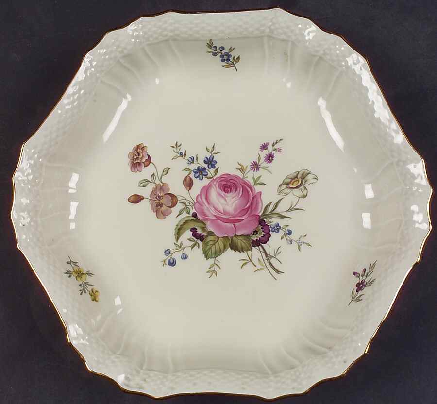 Frijsenborg Hexagonal Cake Plate by Royal Copenhagen-1