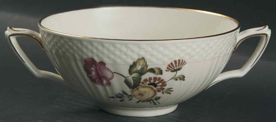 Frijsenborg Flat Cream Soup Bowl by Royal Copenhagen-1