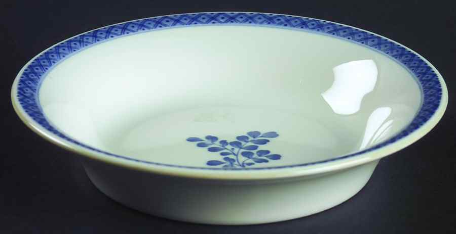 Gabriella Blue Rim Fruit/Dessert (Sauce) Bowl by Royal Copenhagen-1