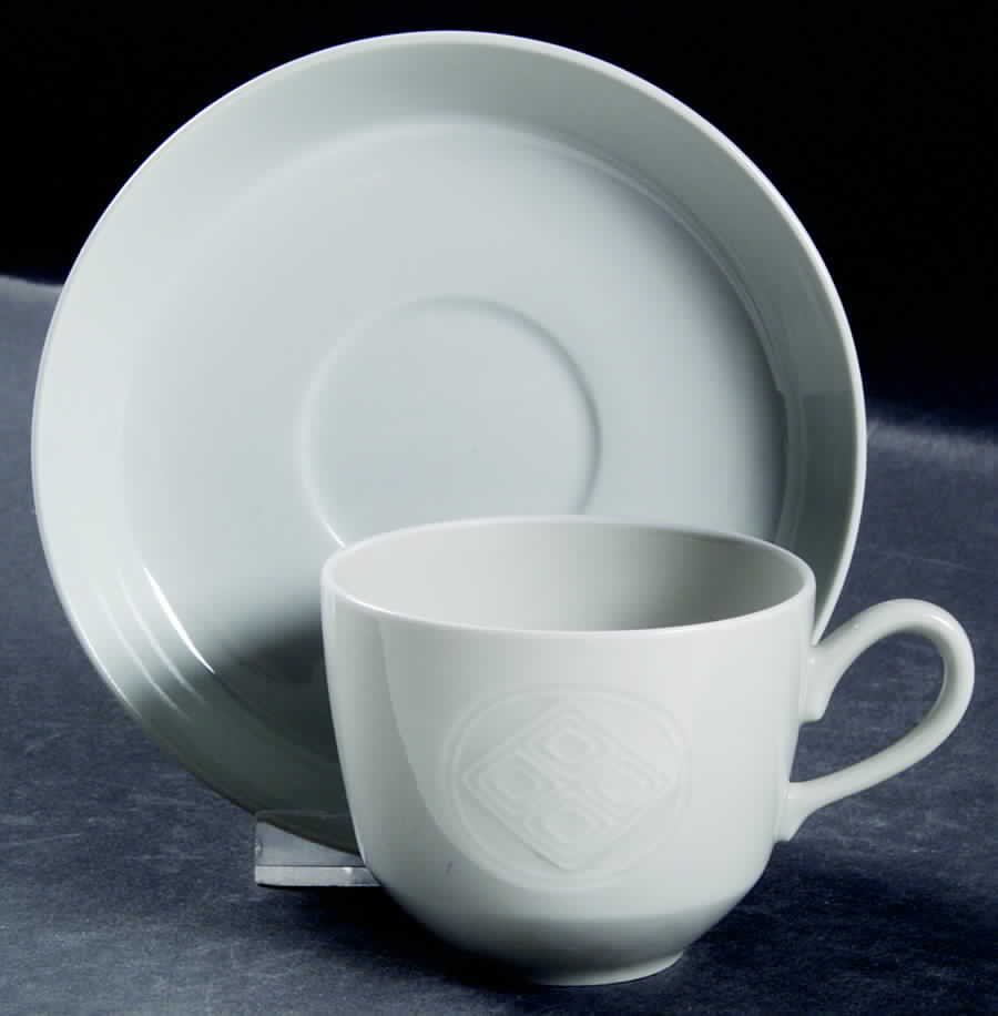 Gemma Flat Demitasse Cup & Saucer Set by Royal Copenhagen-1