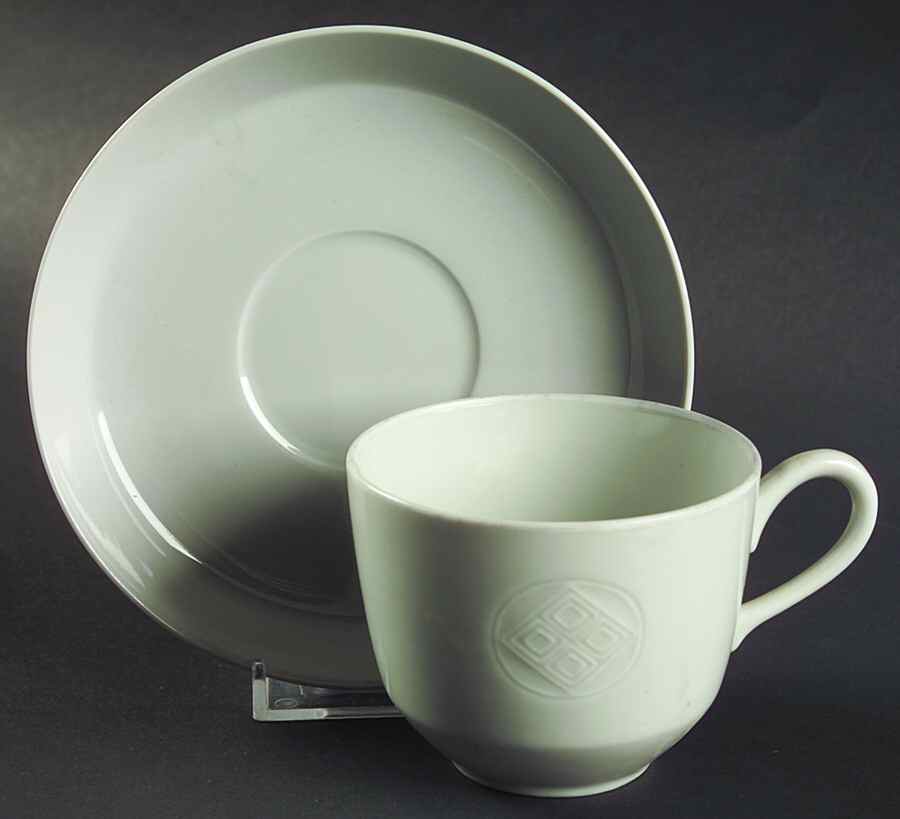 Gemma Flat Cup & Saucer Set by Royal Copenhagen-1