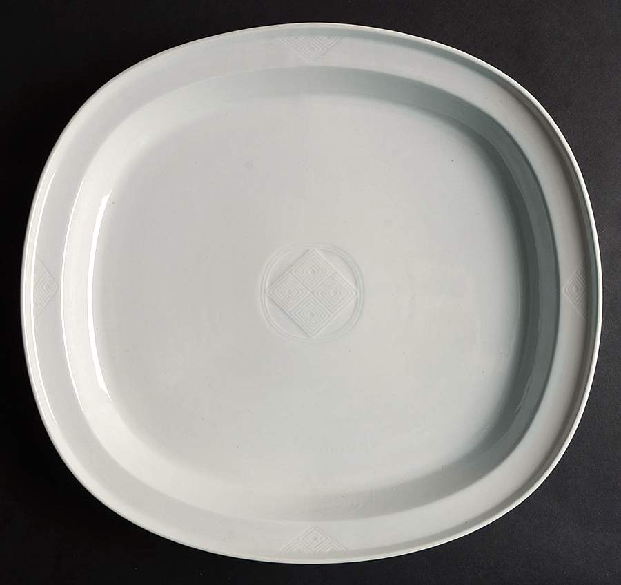 Gemma 13" Square Serving Platter by Royal Copenhagen-1