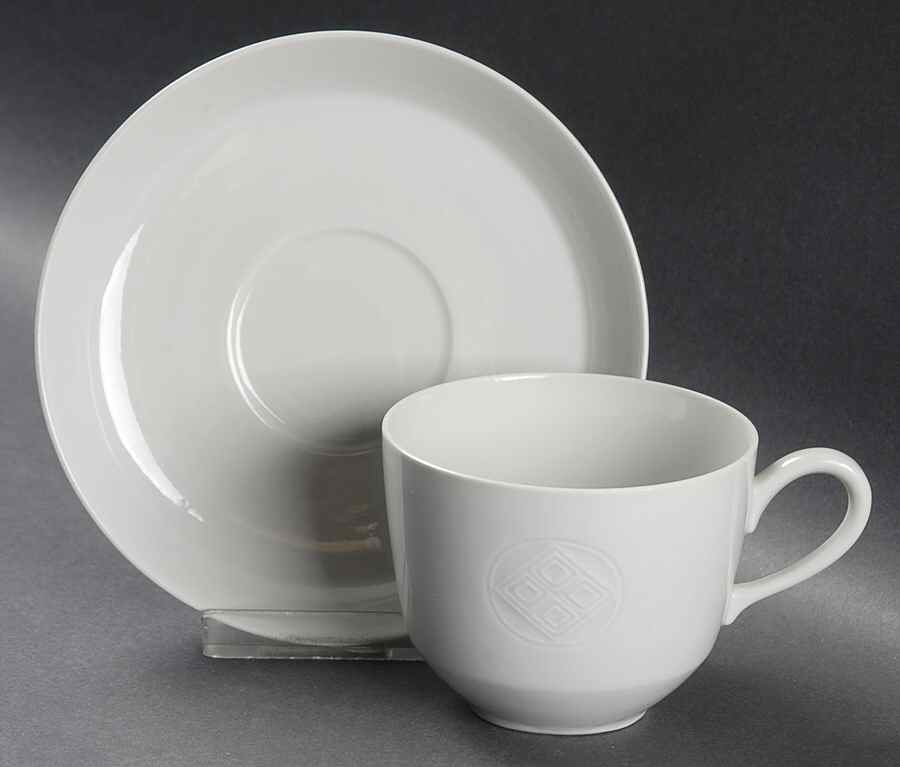Gemma Flat Cup & Saucer Set by Royal Copenhagen-1