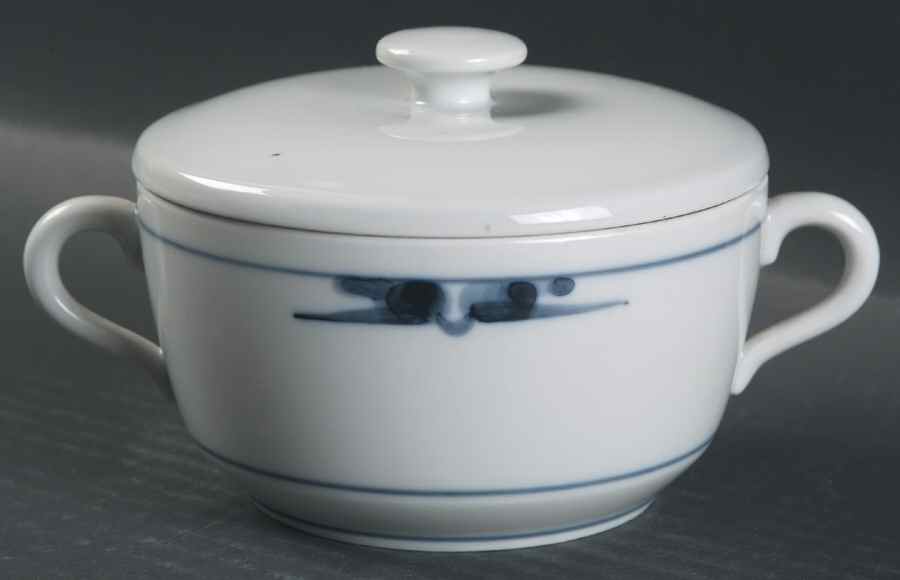 Gemina Cream Soup Bowl & Lid Set by Royal Copenhagen-1