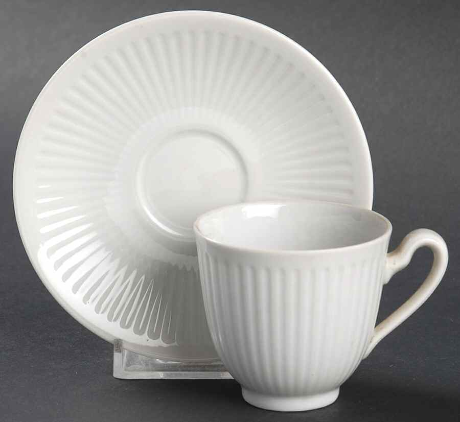 Georgiana Flat Demitasse Cup & Saucer Set by Royal Copenhagen-1