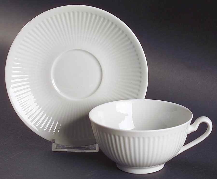Georgiana Flat Cup & Saucer Set by Royal Copenhagen-1