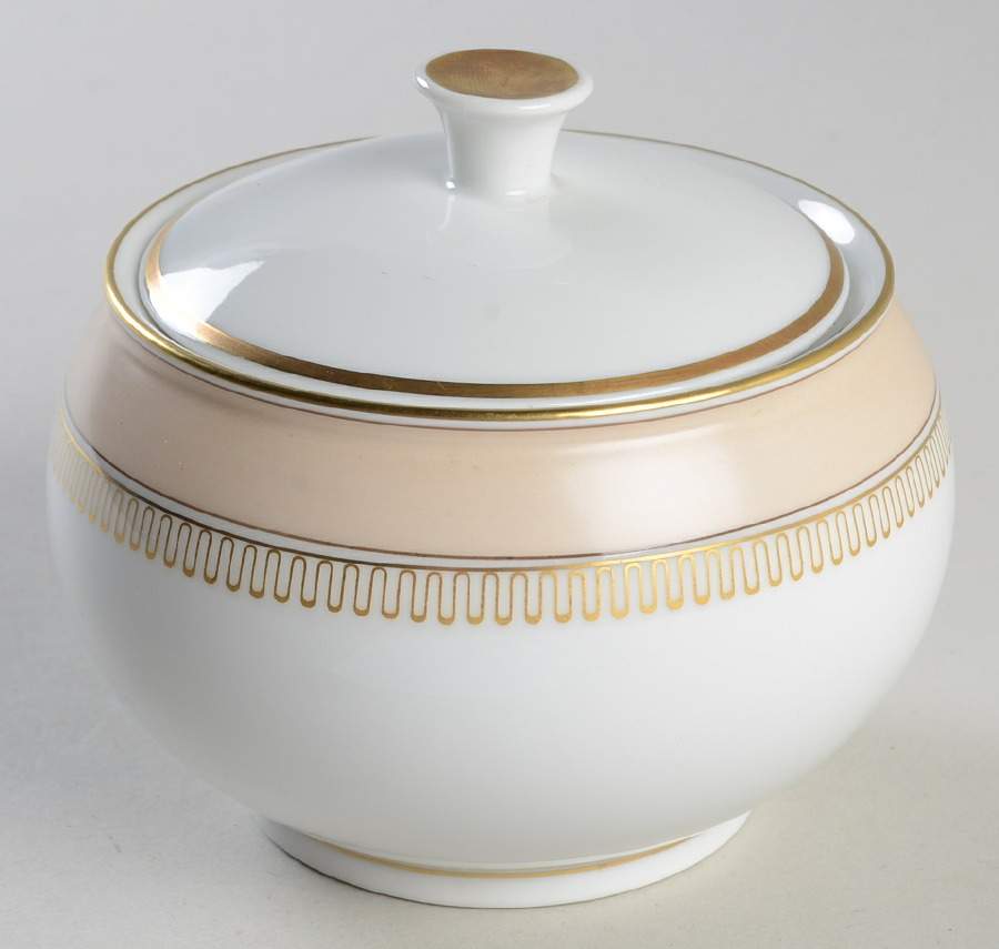 Giselle Sugar Bowl & Lid by Royal Copenhagen-1