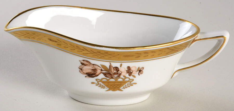 Golden Basket Individual Gravy Boat by Royal Copenhagen-1