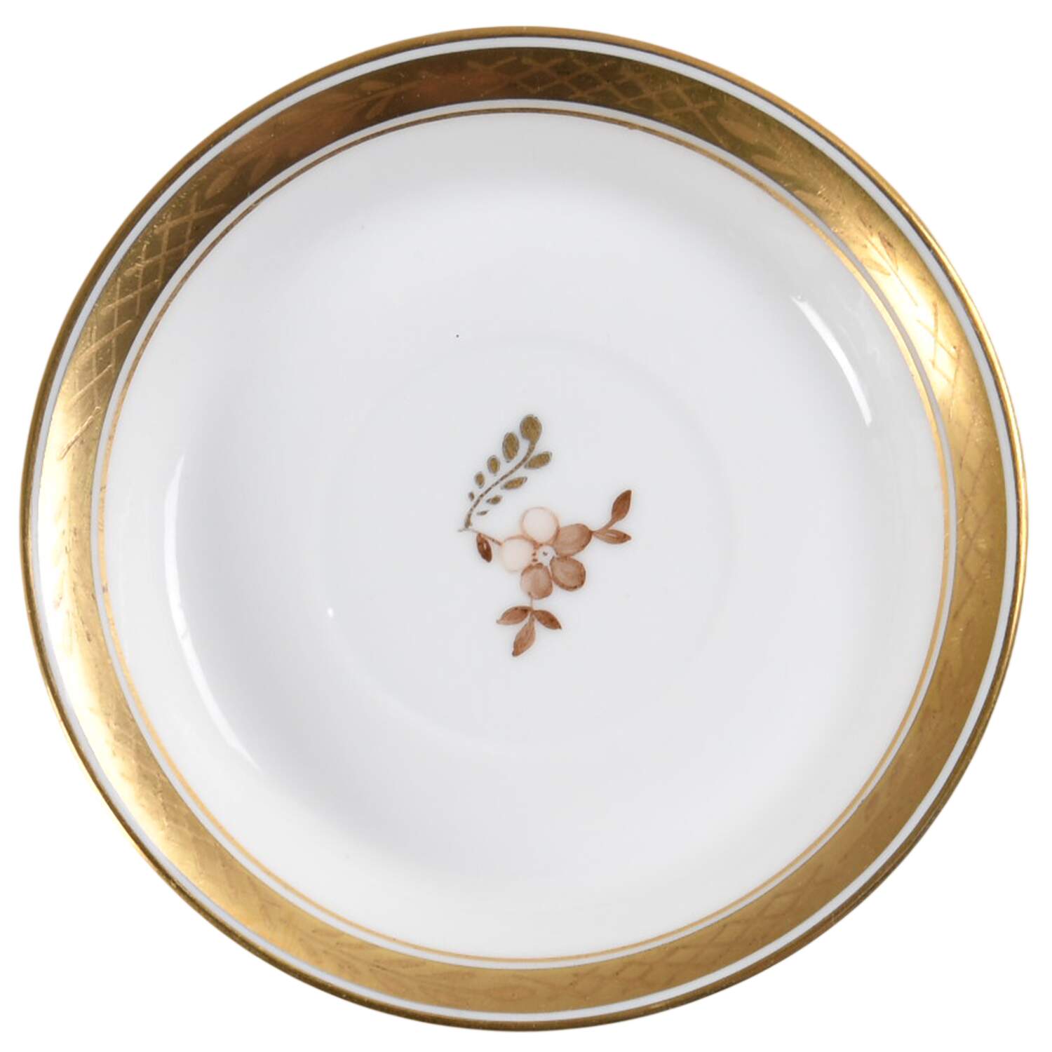 Golden Basket Saucer for Demitasse Cup by Royal Copenhagen-1