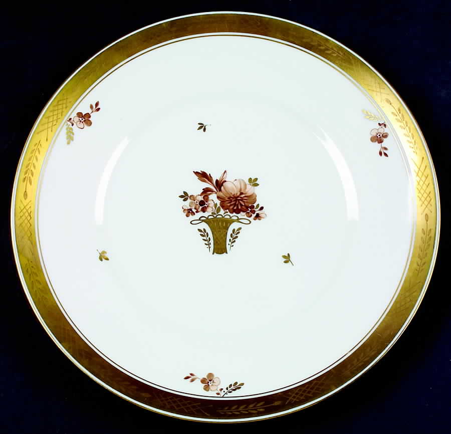 Golden Basket Dinner Plate by Royal Copenhagen-1