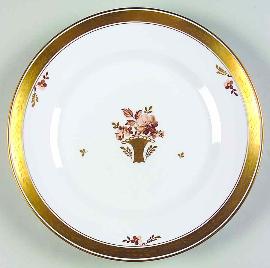 Golden Basket Dinner Plate by Royal Copenhagen-1
