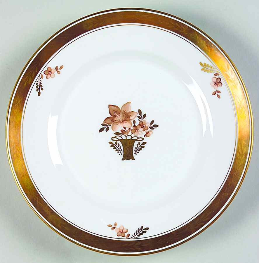 Golden Basket Salad Plate by Royal Copenhagen-1