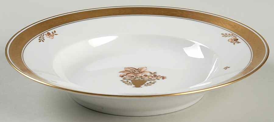 Golden Basket Rim Soup Bowl by Royal Copenhagen-1