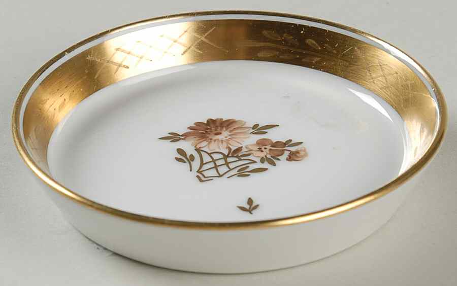 Golden Basket 3" Ashtray by Royal Copenhagen-1