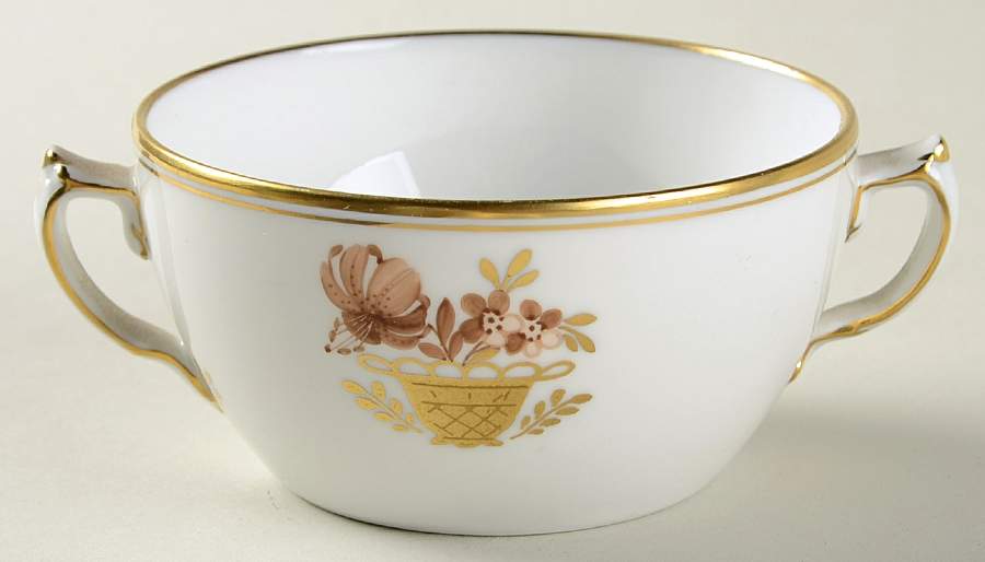 Golden Basket Sugar Bowl No Lid by Royal Copenhagen-1